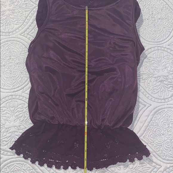 Charming Charlie lace overlay top - Picture 7 of 10